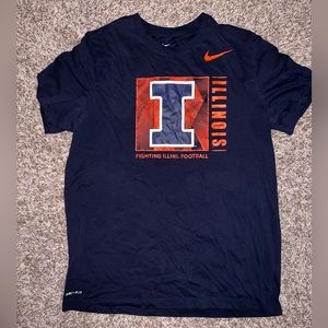 University of Illinois Football Nike tshirt